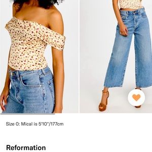 NWT Reformation Lux Silk top- sz 8